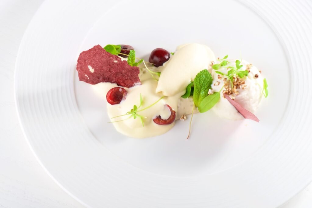 4 Gänge Menü Fine dining dessert