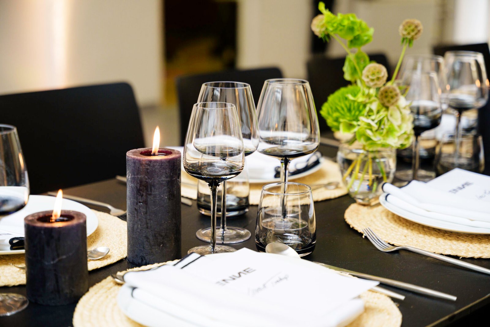 Elegantes Interieur für Private Dining mit Privatkoch in Grünwald