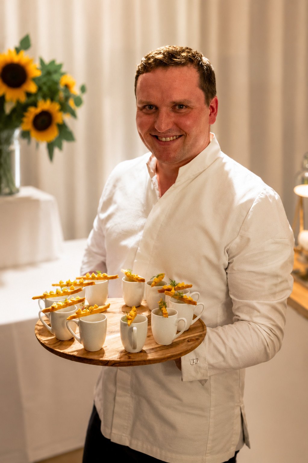 Marius Mutschinski bei einem persönlichen Dinner