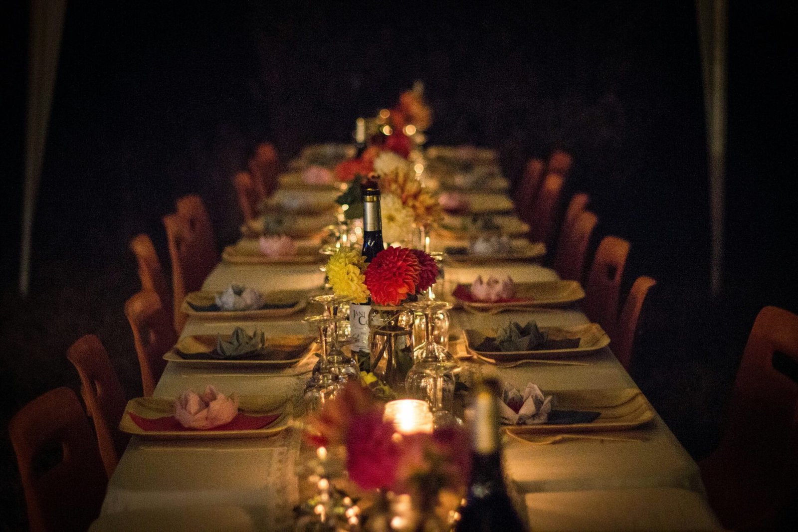 Private Dinner Tafel im Freien während der Cape Town Residency