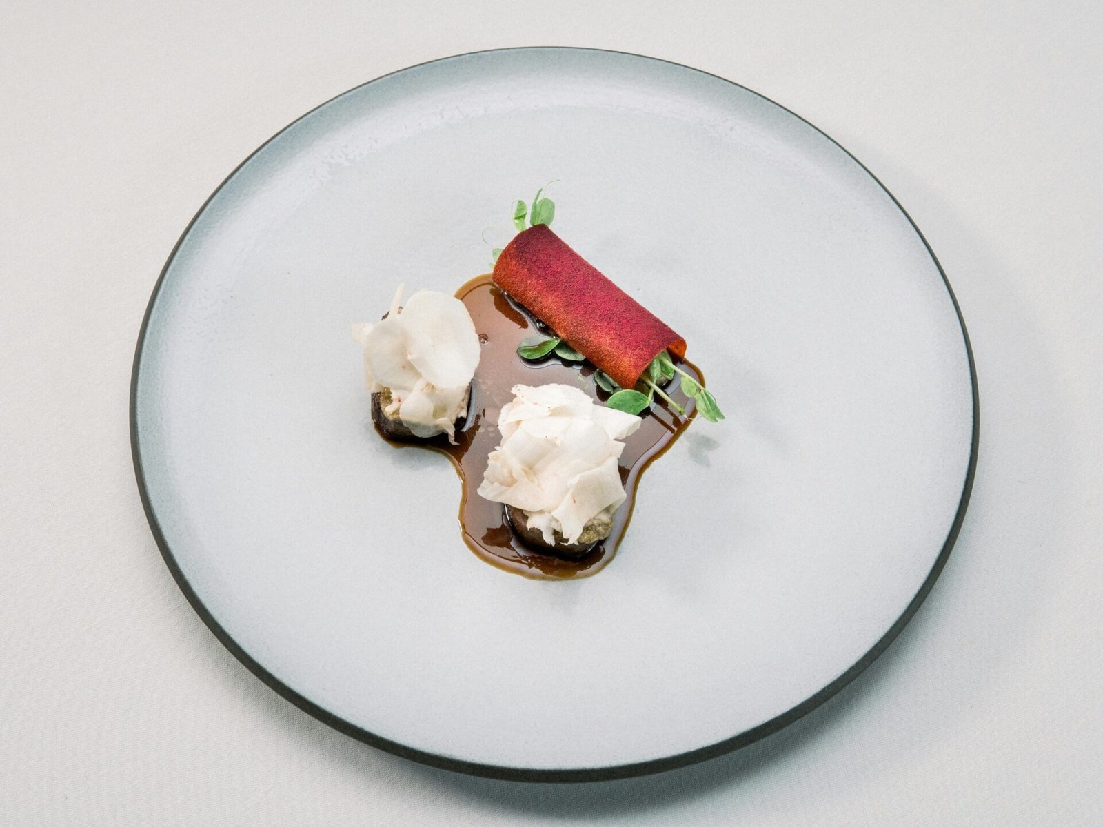 Contemporary European dish by Chef Marius Mutschinski