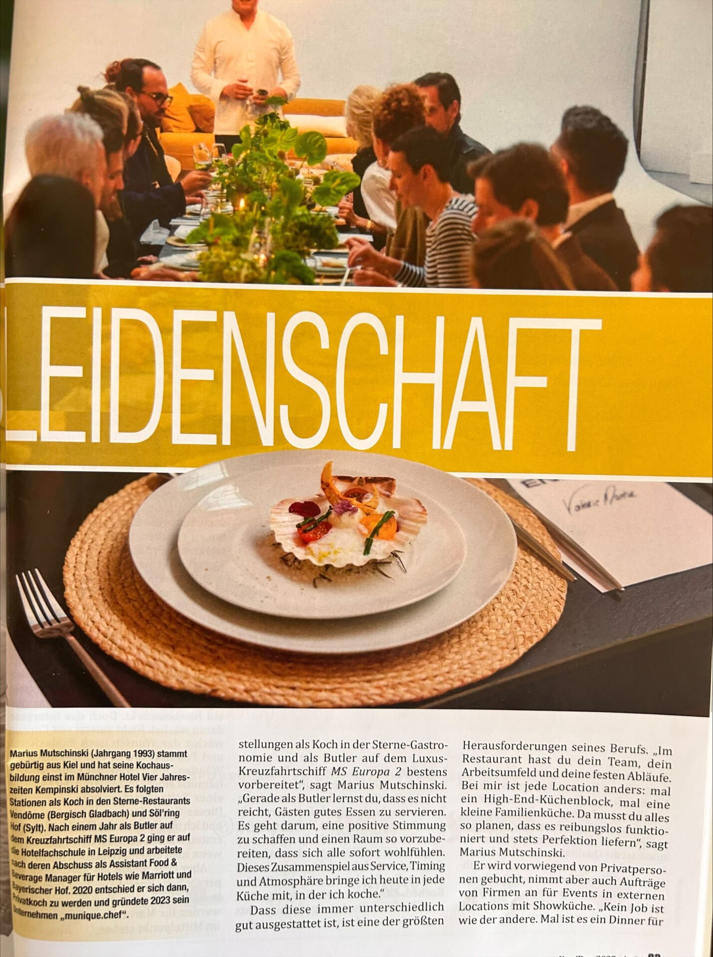 chefs! Magazin Porträt über Marius Mutschinski – Seite 2